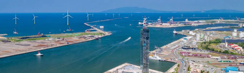 Concept view of Akita Port wind farm, set to open in 2022 (photo: AOW)