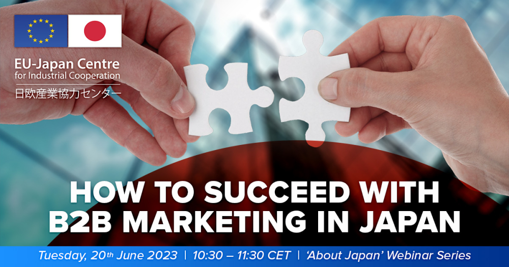 "How to succeed with B2B marketing in Japan" webinar poster